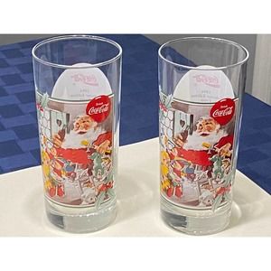 Coca Cola‎ Coke Krystal Glasses Pair 1994 Collector Edition